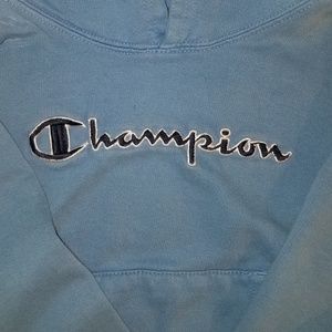 Kids champion light blue hoodie